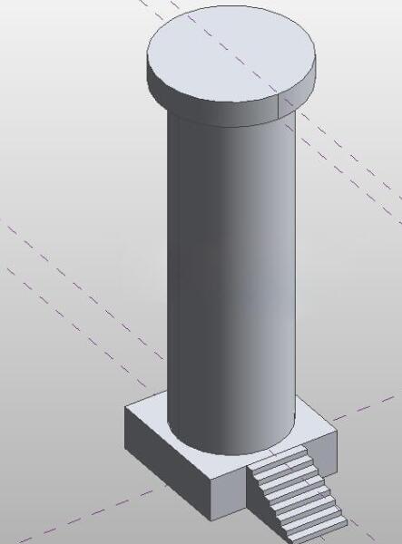 Revit体量绘制水塔的方法步骤截图