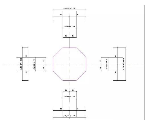 Revit绘制一个可以参变的八边形部件的操作方法截图