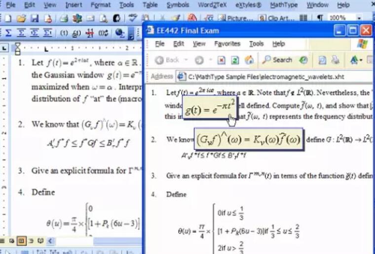 MathType生成web页面的详细方法截图