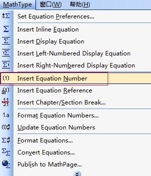 修改MathType公式编号的简单操作内容截图