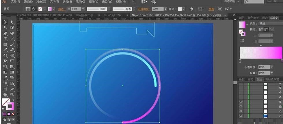 ai制作电子电路矢量背景图的详细方法截图