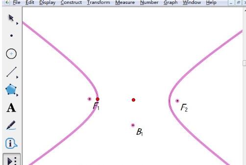 几何画板自定义工具绘制双曲线的操作步骤截图