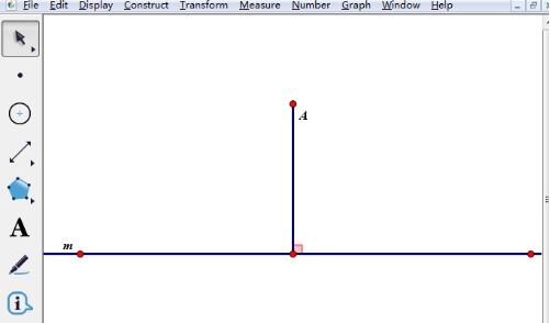 几何画板过一点作已知直线的垂线的详细方法截图