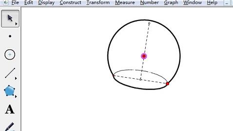几何画板制作球冠的具体操作内容截图