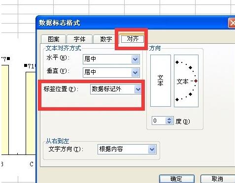 Excel图表中设置数据标志的显示位置的详细方法截图