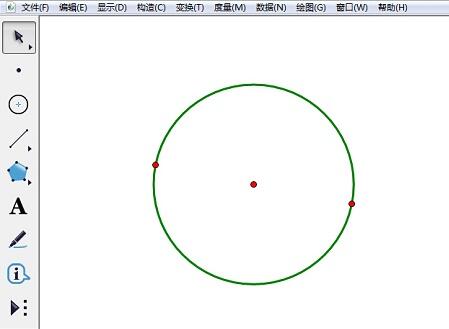 几何画板中使用圆绘制直角三角形的操作方法截图