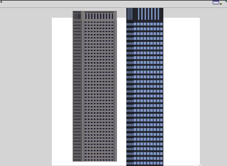 Flash使用刷子工具设计高楼大厦建筑物的操作方法截图