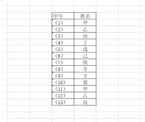 Excel如何批量输入带括号的序号？Excel批量输入带括号的序号技巧分享截图