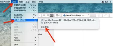 quicktime怎么删除播放记录 quicktime删除播放记录方法截图