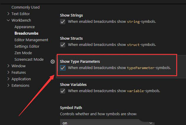 VSCode如何显示类型参数?VSCode类型参数显示方法截图