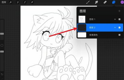 procreate怎么提取线稿?procreate提取线稿教程截图