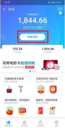 花呗怎么查看消费记录 花呗消费记录查询方法截图