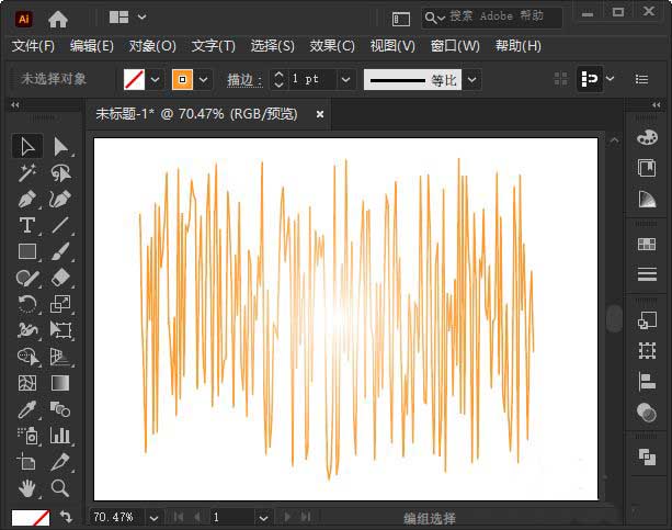 AI如何绘制粗糙化线条效果？AI绘制粗糙化线条效果方法步骤截图