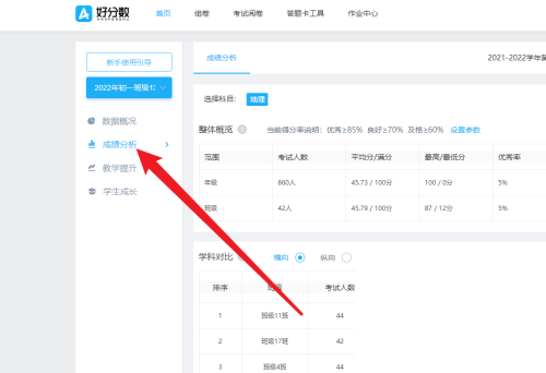 好分数教师版怎么对学生进行考试点评？好分数教师版对学生进行考试点评方法截图