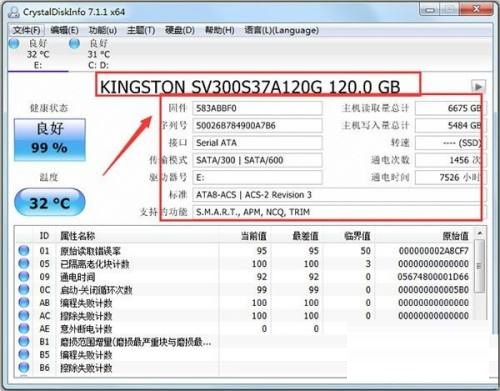 CrystalDiskInfo参数怎么查看？CrystalDiskInfo参数查看教程