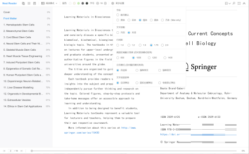 Neat Reader如何把EPUB文档默认字体改为楷体?Neat Reader把EPUB文档默认字体改为楷体教程截图