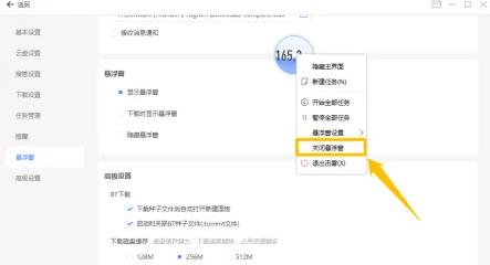 迅雷11怎么关闭悬浮窗？迅雷11关闭悬浮窗的方法截图