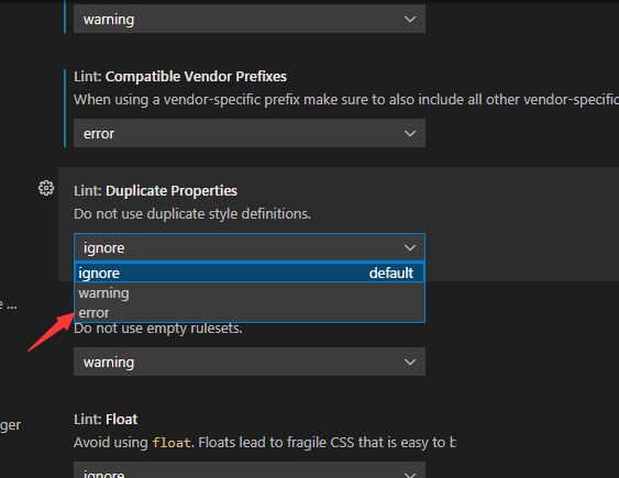 vscode重复属性错误怎么提醒?vscode重复属性错误提醒方法截图