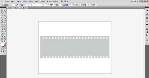 Adobe Illustrator cs5怎么制作胶卷效果？Adobe Illustrator cs5制作胶卷效果的具体操作截图