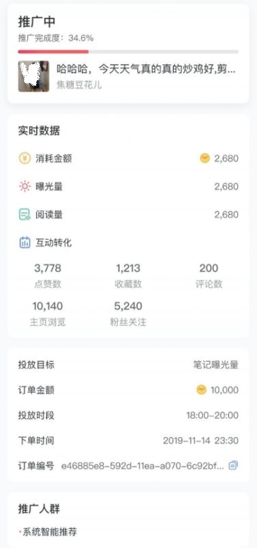 小红书薯条功能如何使用？小红书薯条功能使用教程截图