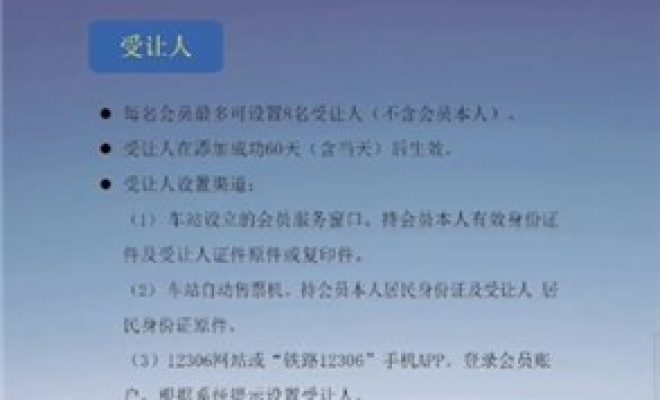 分享铁路12306受让人和乘车人是什么意思。